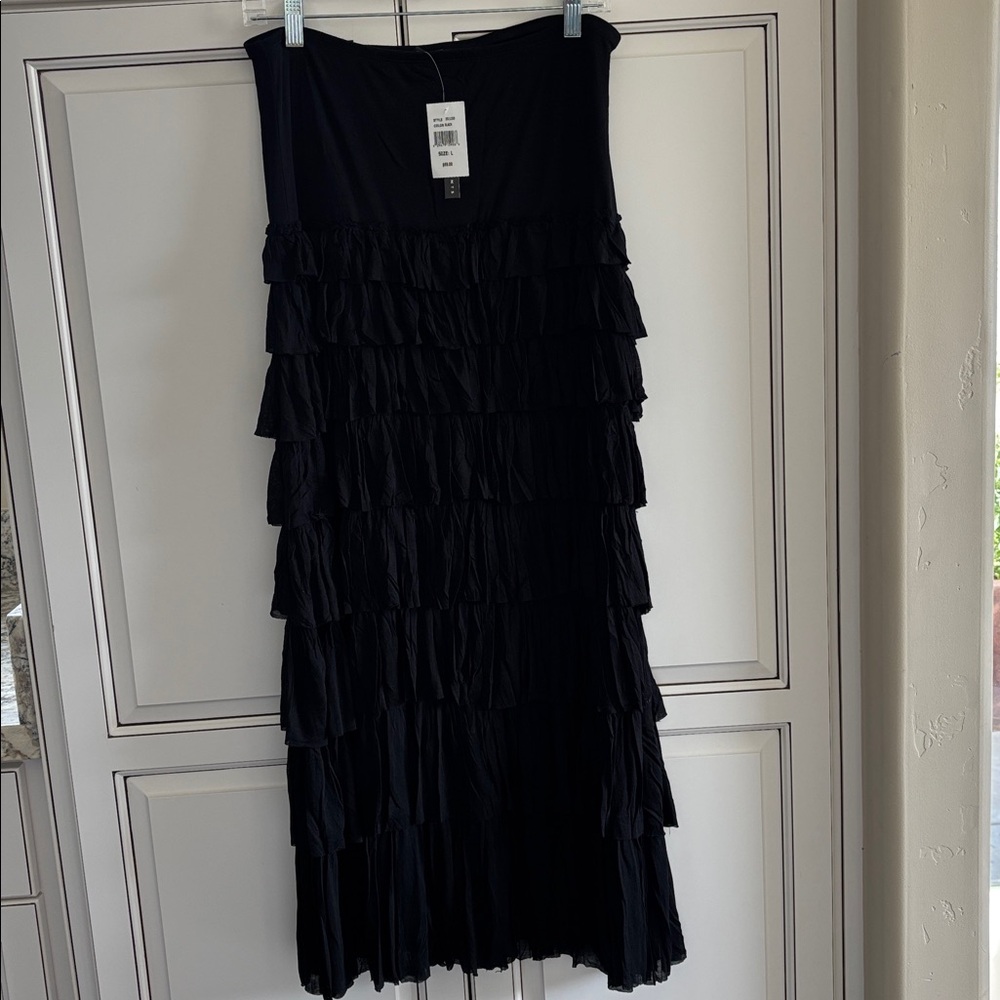 Grace Elements Layered Teared Stretch Comfort Bla… - image 1